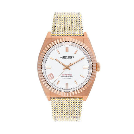 Jason Hyde Brown Textile Watch - Hilstor