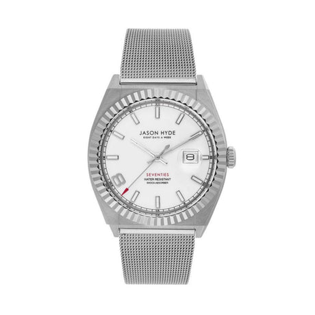 Jason Hyde Gray Steel Watch - Hilstor