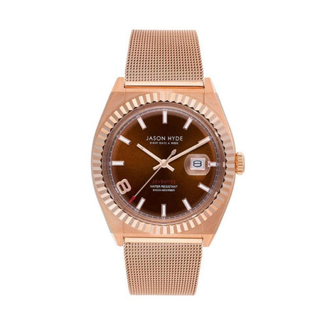 Jason Hyde Rose Gold Textile Watch - Hilstor