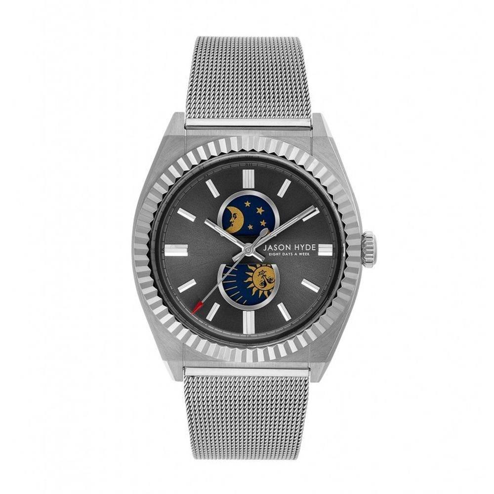 Jason Hyde Gray Steel Watch - Hilstor