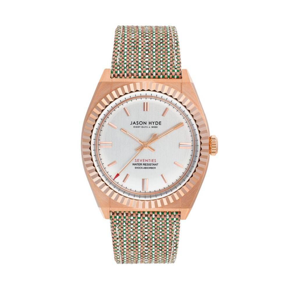 Jason Hyde Brown Textile Watch - Hilstor