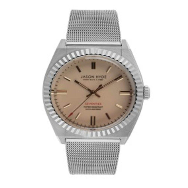 Jason Hyde Gray Steel Watch - Hilstor