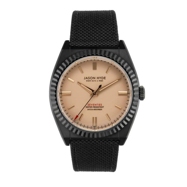 Jason Hyde Black Textile Watch - Hilstor