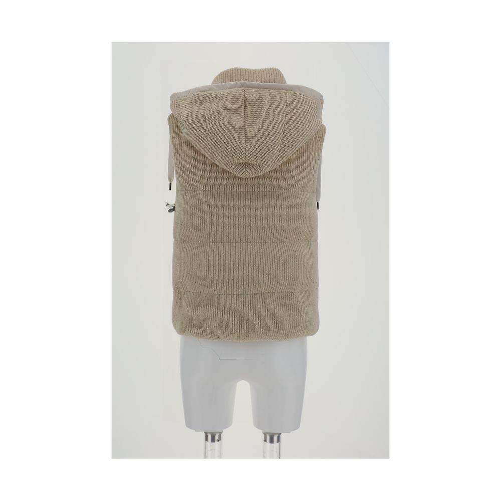 Brunello Cucinelli Hooded Down Vest - Hilstor