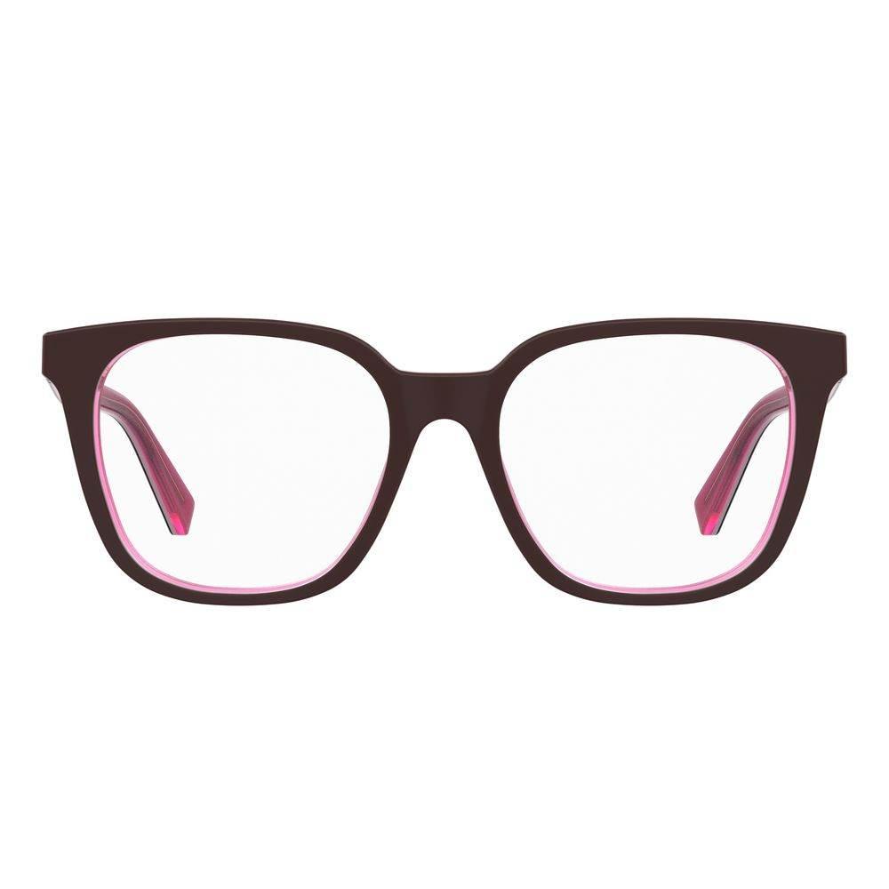 Love Moschino Burgundy Acetate Frames - Hilstor