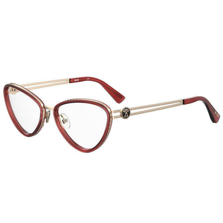Moschino Burgundy Metal Frames - Hilstor