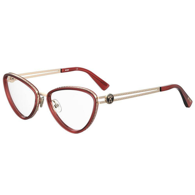 Moschino Burgundy Metal Frames - Hilstor