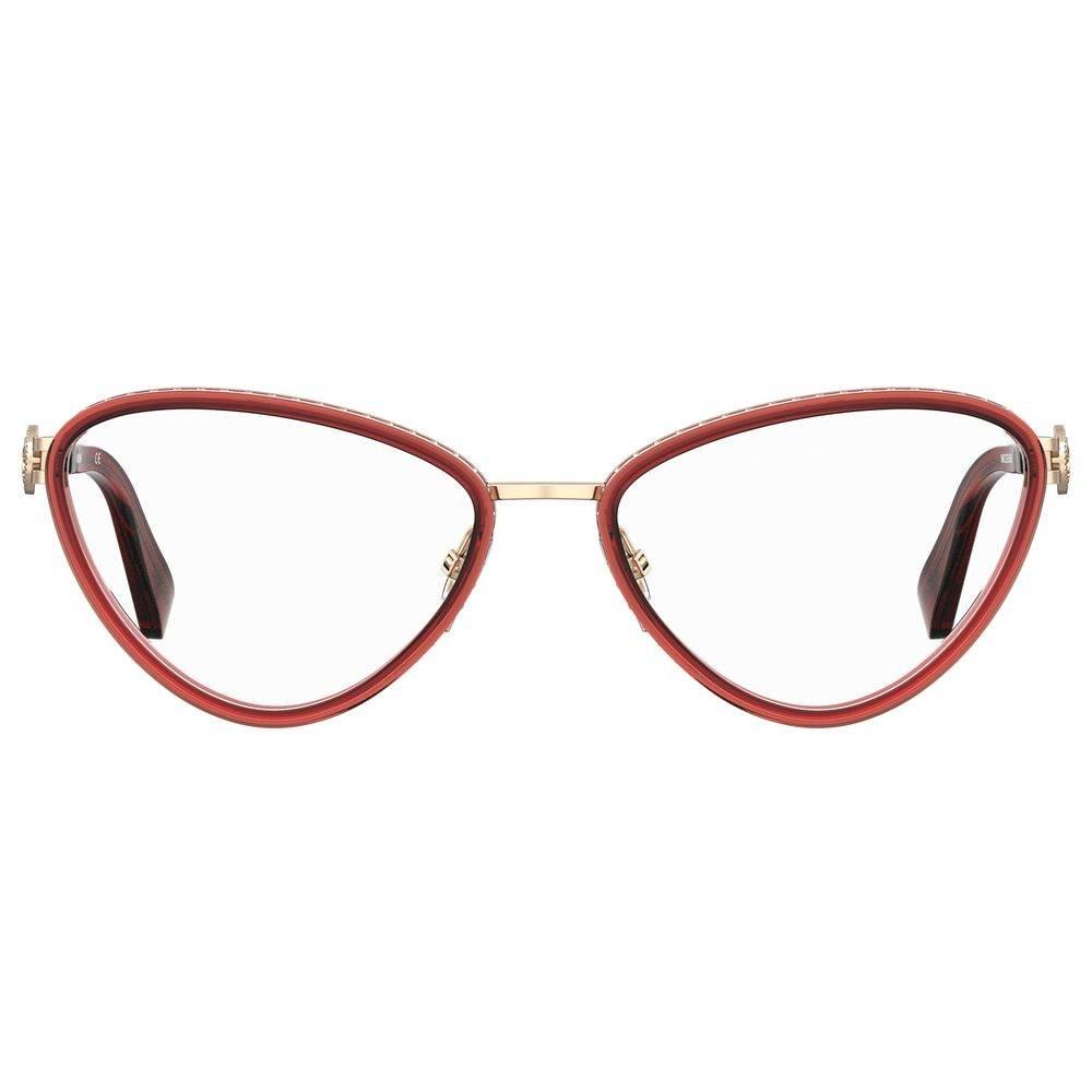Moschino Burgundy Metal Frames - Hilstor