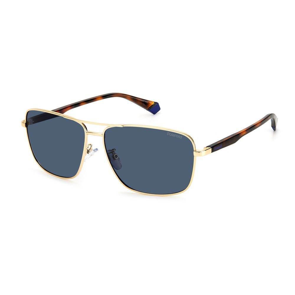 Polaroid Gold Metal Sunglasses - Hilstor