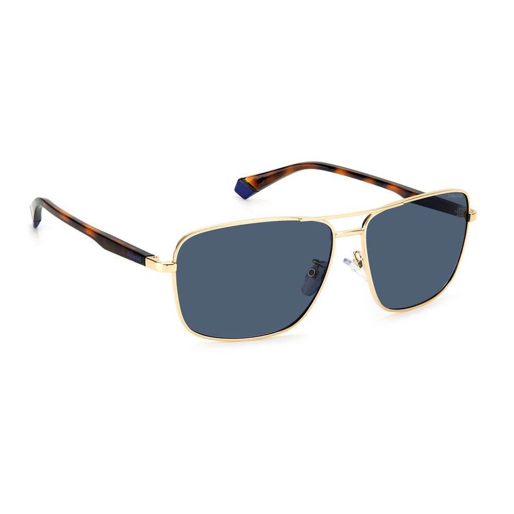 Polaroid Gold Metal Sunglasses - Hilstor