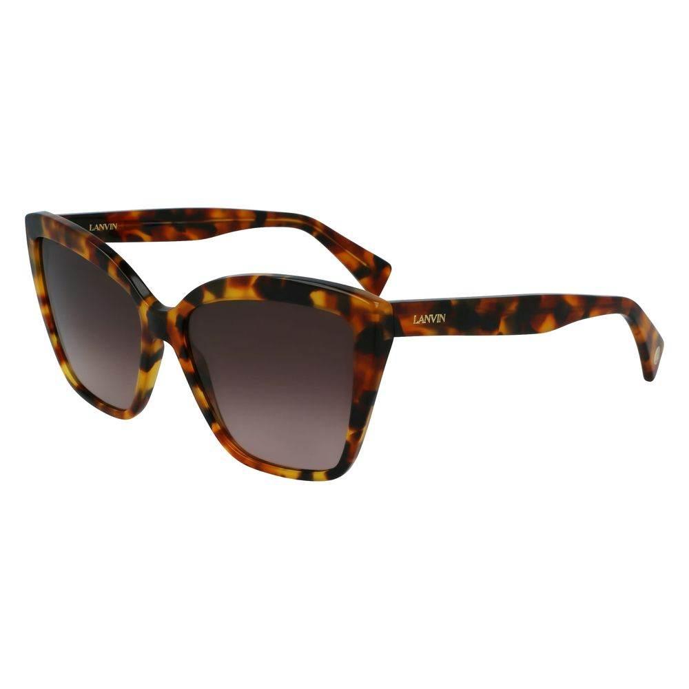 Lanvin Brown Acetate Sunglasses - Hilstor