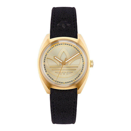 Adidas Black Leather Watch - Hilstor