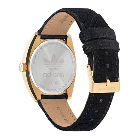 Adidas Black Leather Watch - Hilstor