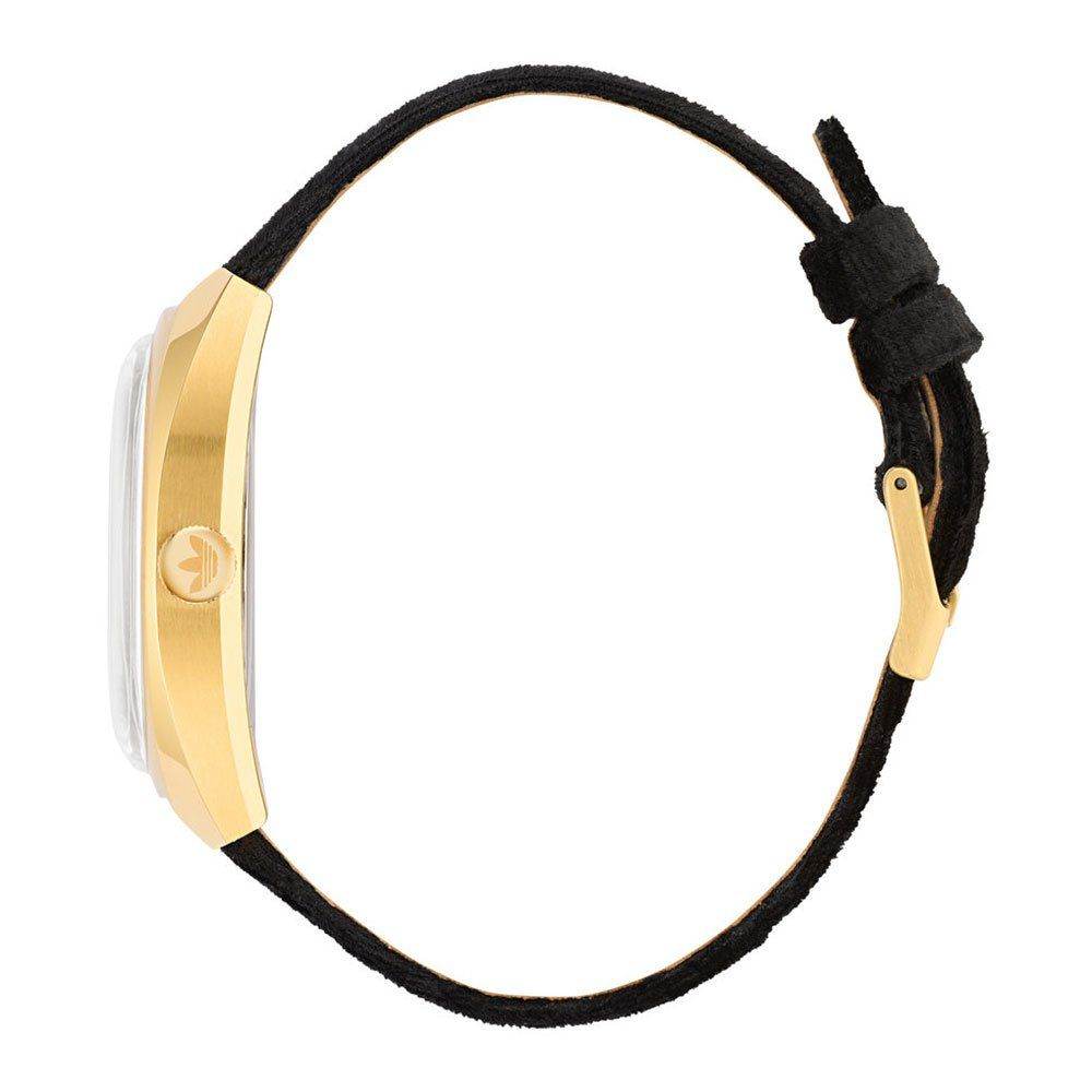 Adidas Black Leather Watch - Hilstor