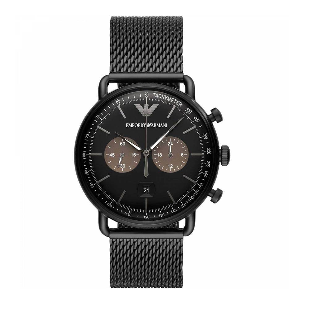 Armani Black Steel Watch - Hilstor