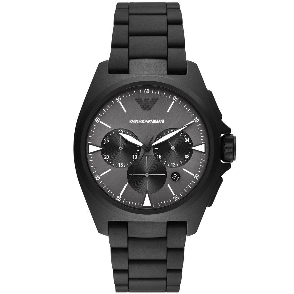 Armani Black Stainless Steel Watch - Hilstor