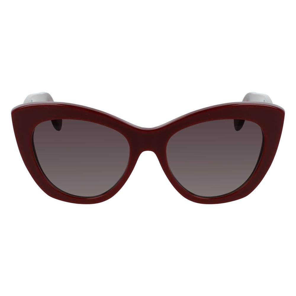 Salvatore Ferragamo Bordeaux Acetate Sunglasses - Hilstor