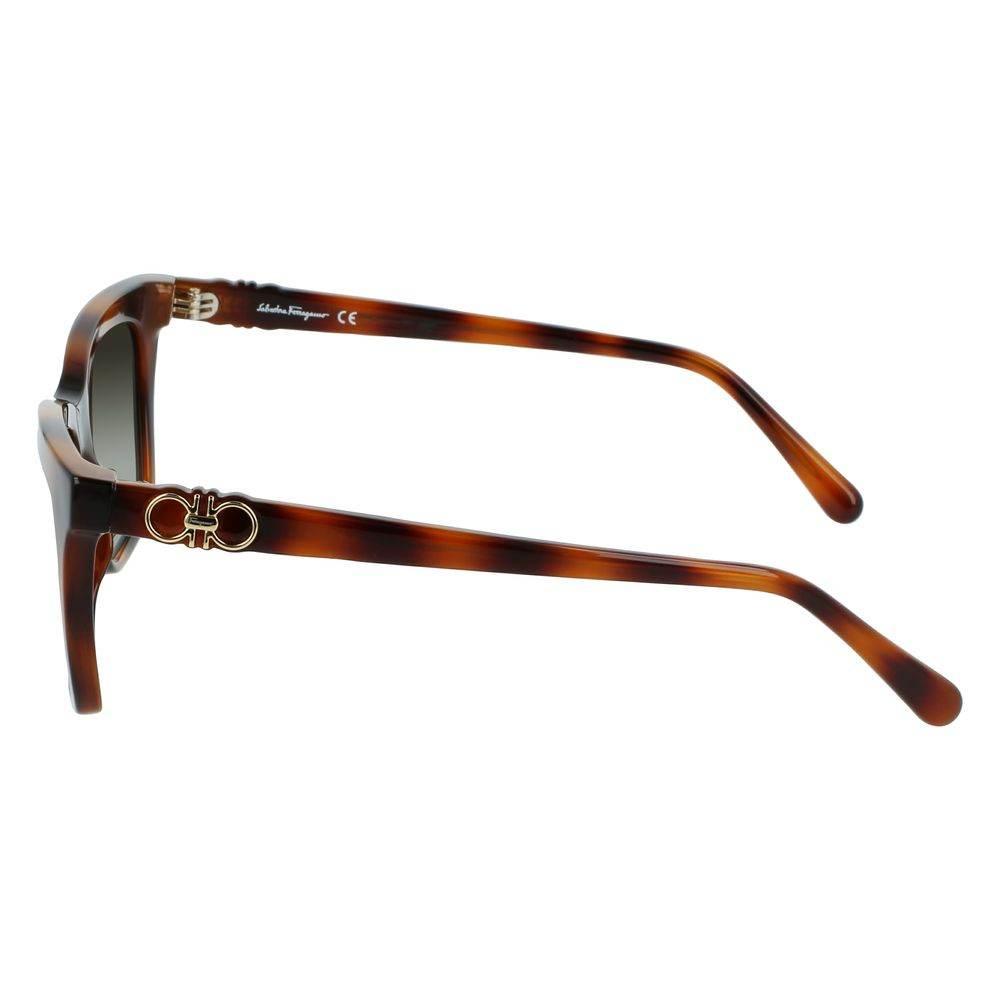 Ferragamo brune injicerede solbriller