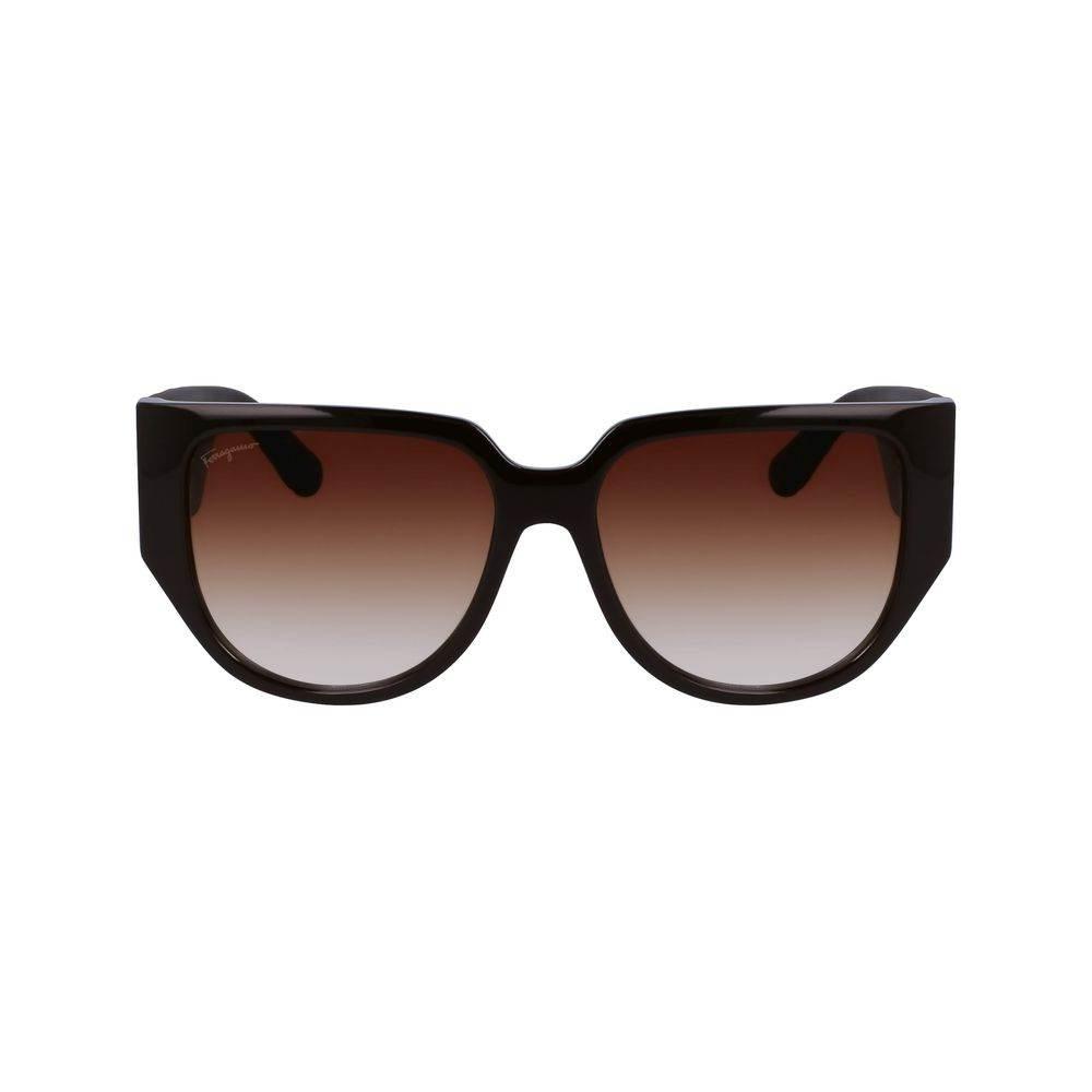 Ferragamo brune bio-injicerede solbriller