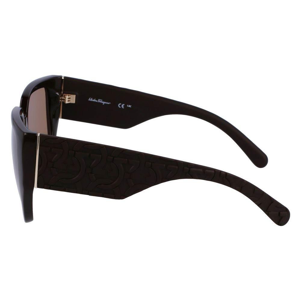 Ferragamo brune bio-injicerede solbriller