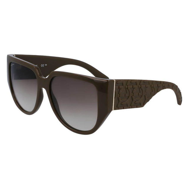 Ferragamo Green Bio Injected Sunglasses - Hilstor