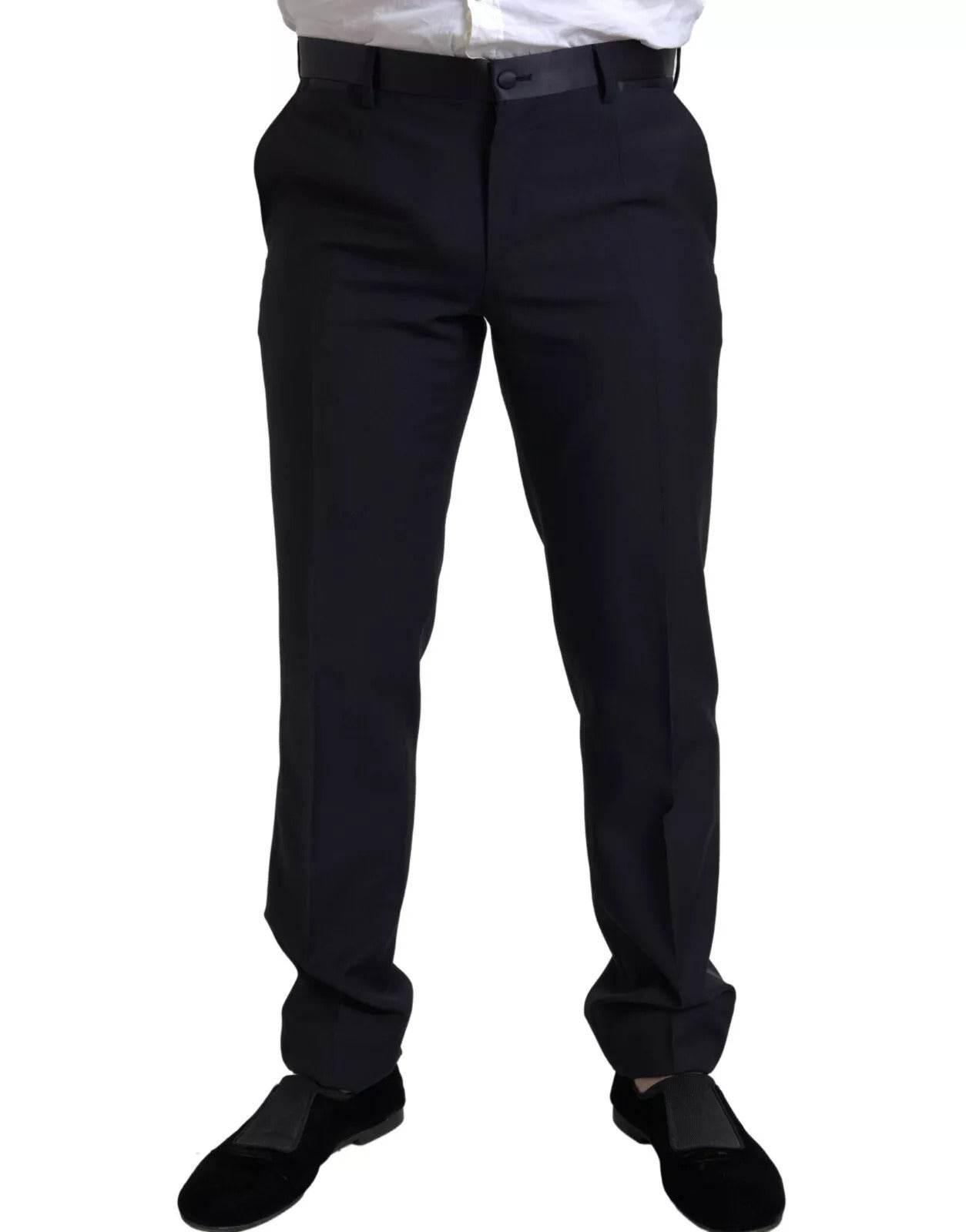 Dolce & Gabbana Black 3 Piece Single Breasted MARTINI Suit - Hilstor
