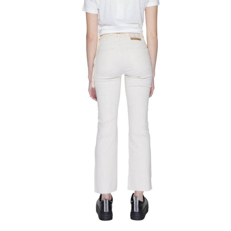 Vero Moda Beige Cotton Jeans & Pant - Hilstor
