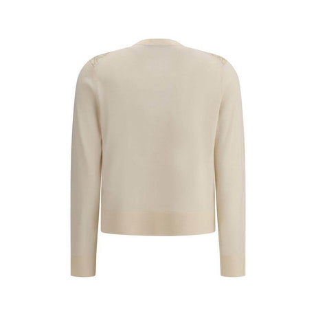 Tory Burch Silk and wool Cardigan with logos - Hilstor