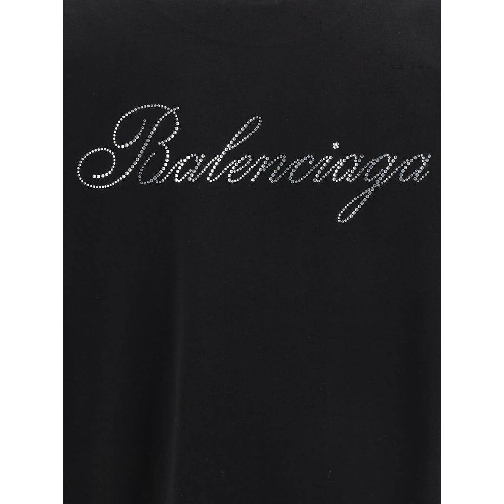 Balenciaga Logo rhinestones T-shirt - Hilstor
