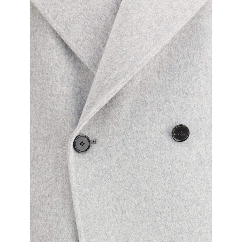Aftercoat Double-breasted long Coat - Hilstor