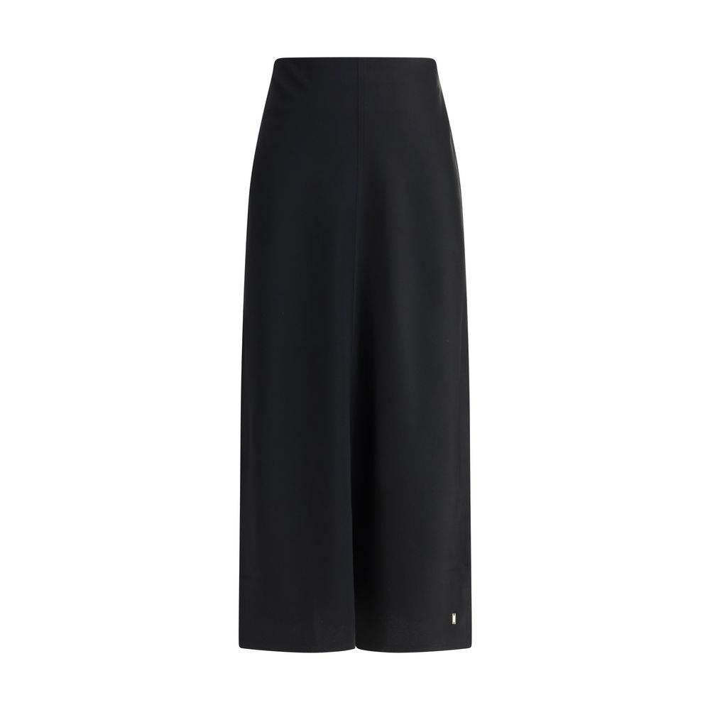 Ami Paris Satin midi Skirt - Hilstor