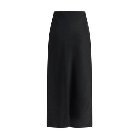 Ami Paris Satin midi Skirt - Hilstor