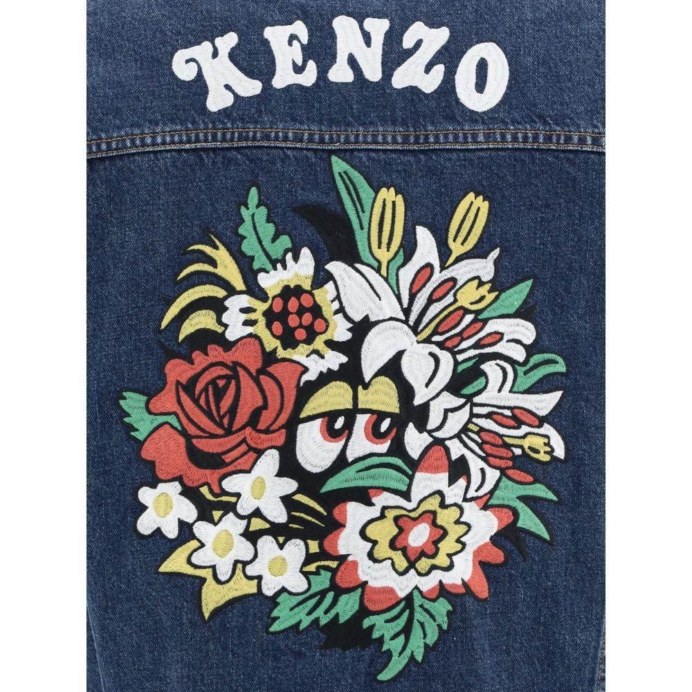 Kenzo Maxi print Denim Jacket - Hilstor