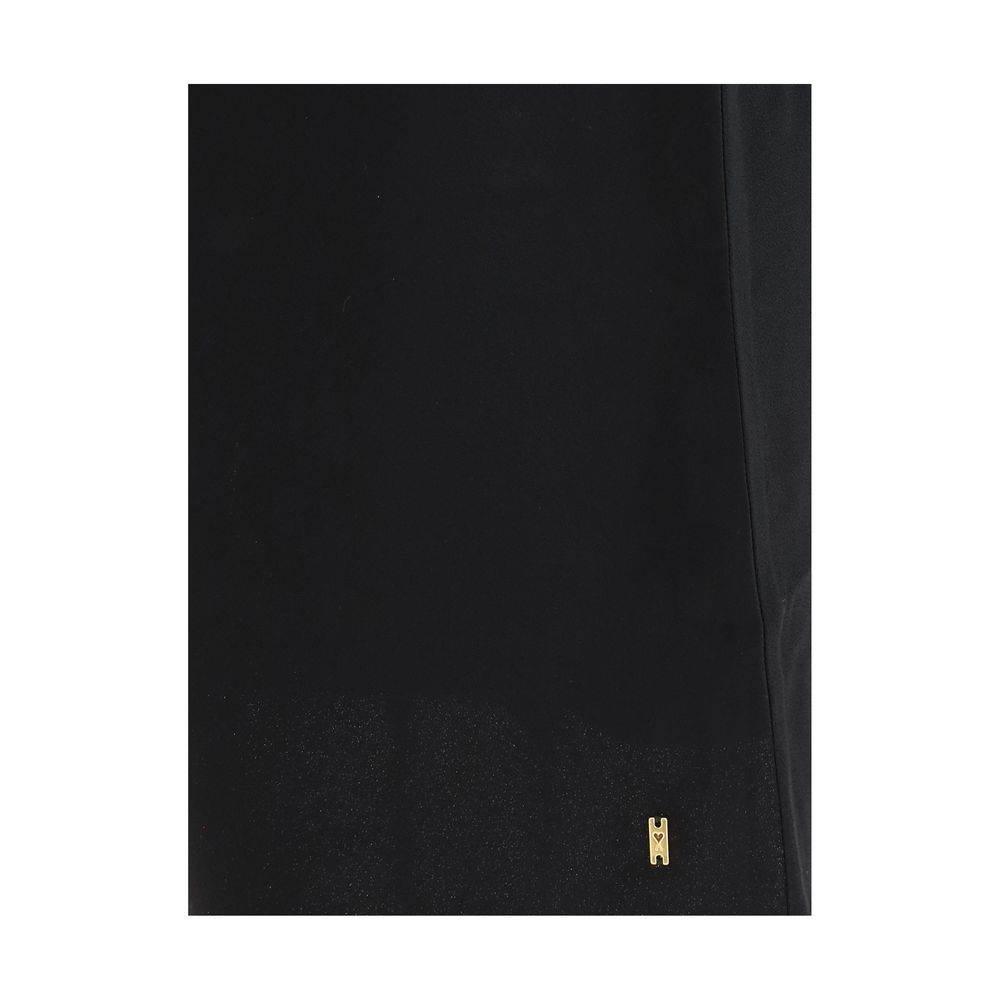 Ami Paris Satin midi Skirt - Hilstor