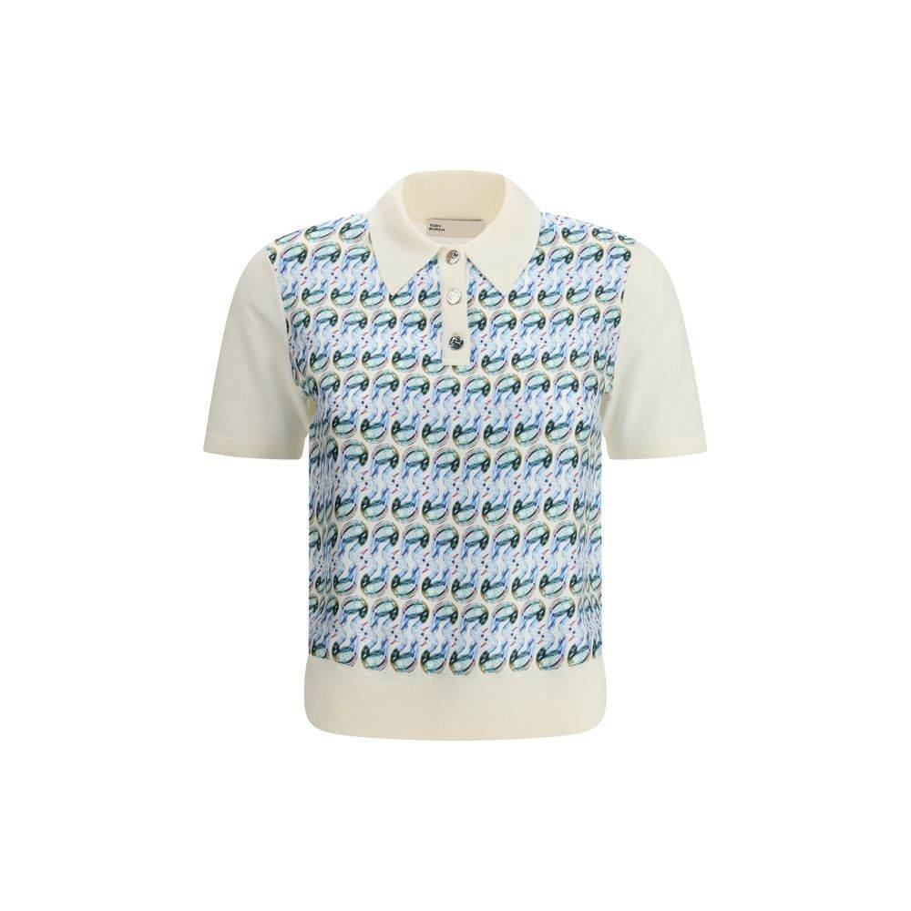 Tory Burch Wool and silk Polo Shirt - Hilstor