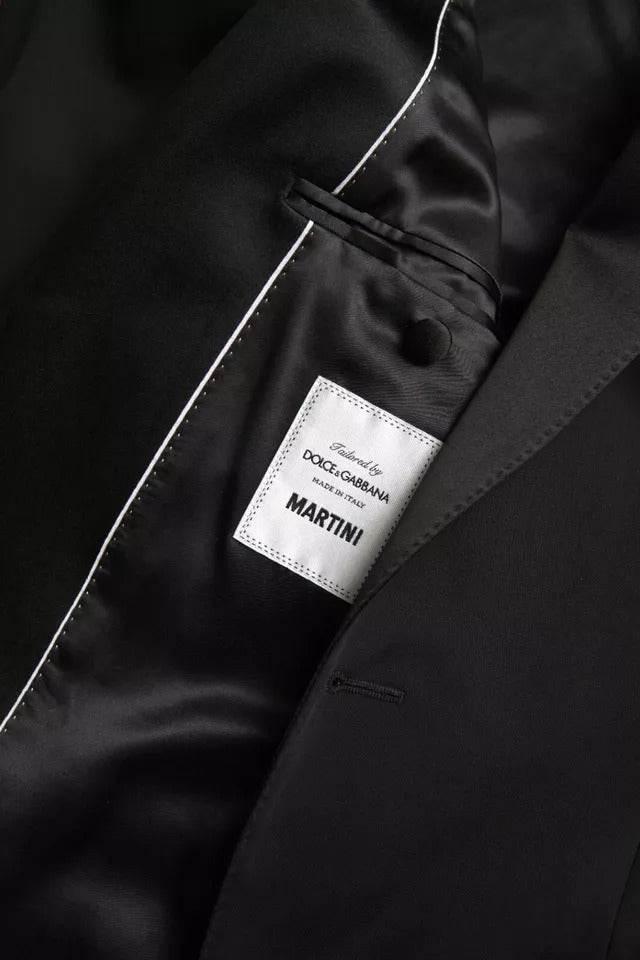 Dolce & Gabbana Black Wool Single Breasted MARTINI Blazerclothing - Hilstor