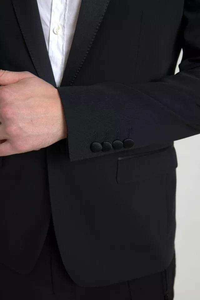 Dolce & Gabbana Black Wool Single Breasted MARTINI Blazerclothing - Hilstor