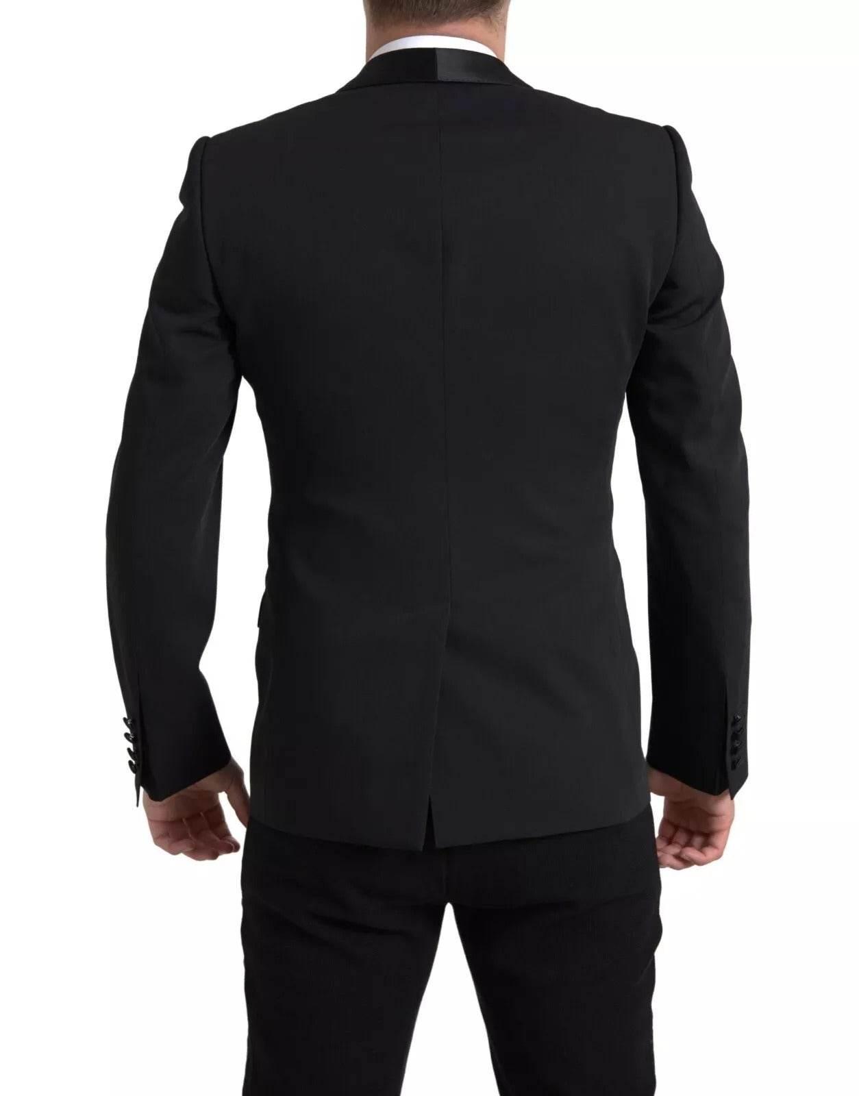 Dolce & Gabbana Black Wool Single Breasted MARTINI Blazerclothing - Hilstor