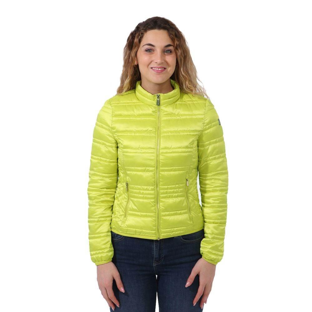 Yes Zee Green Polyester Women's Jacket - Hilstor