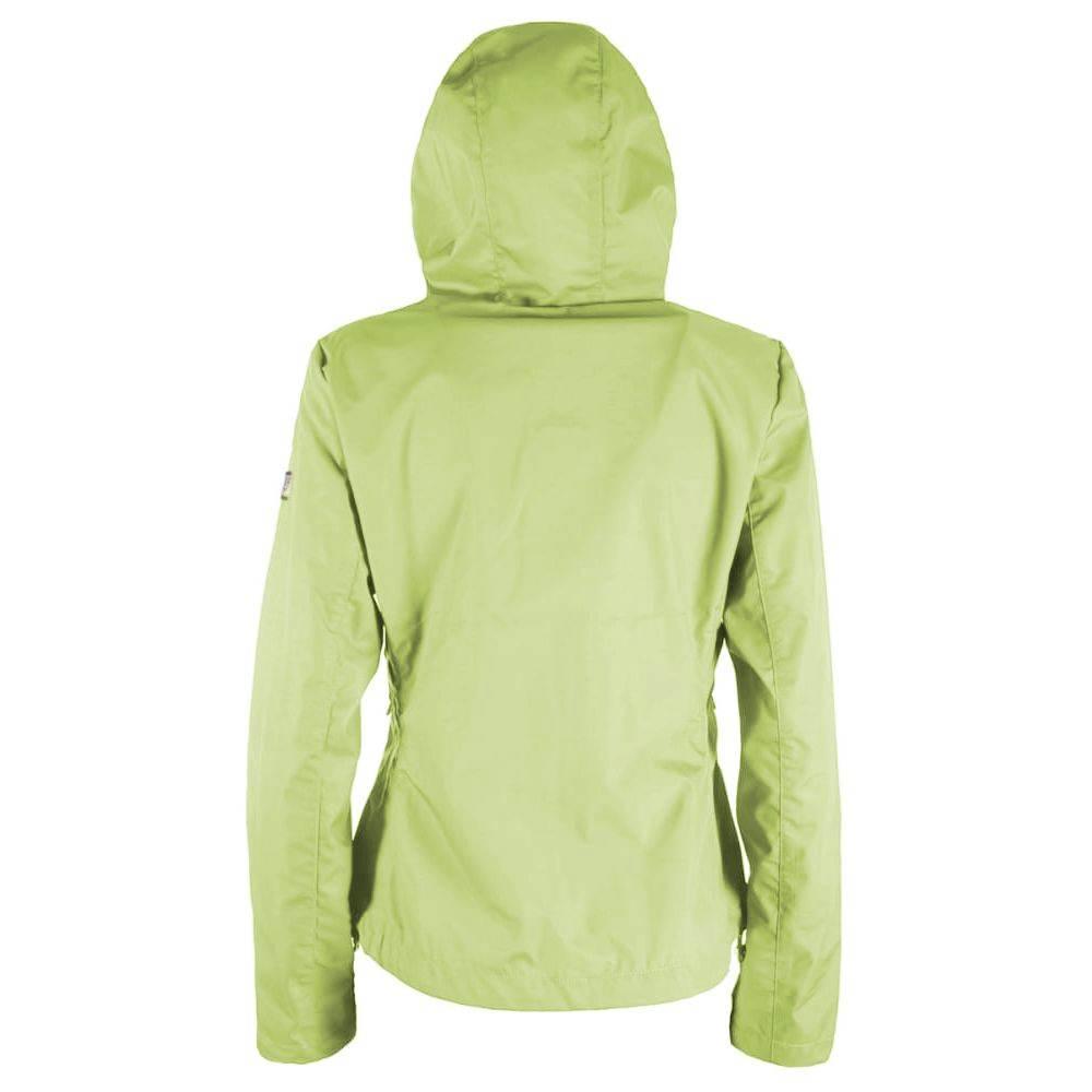 Yes Zee Green Polyester Jackets & Coat - Hilstor