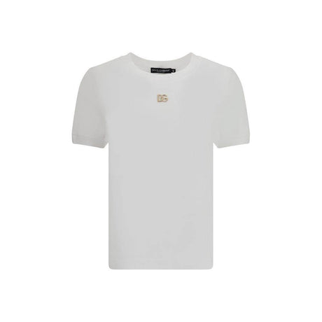 Dolce & Gabbana Logo with strass T-shirt - Hilstor