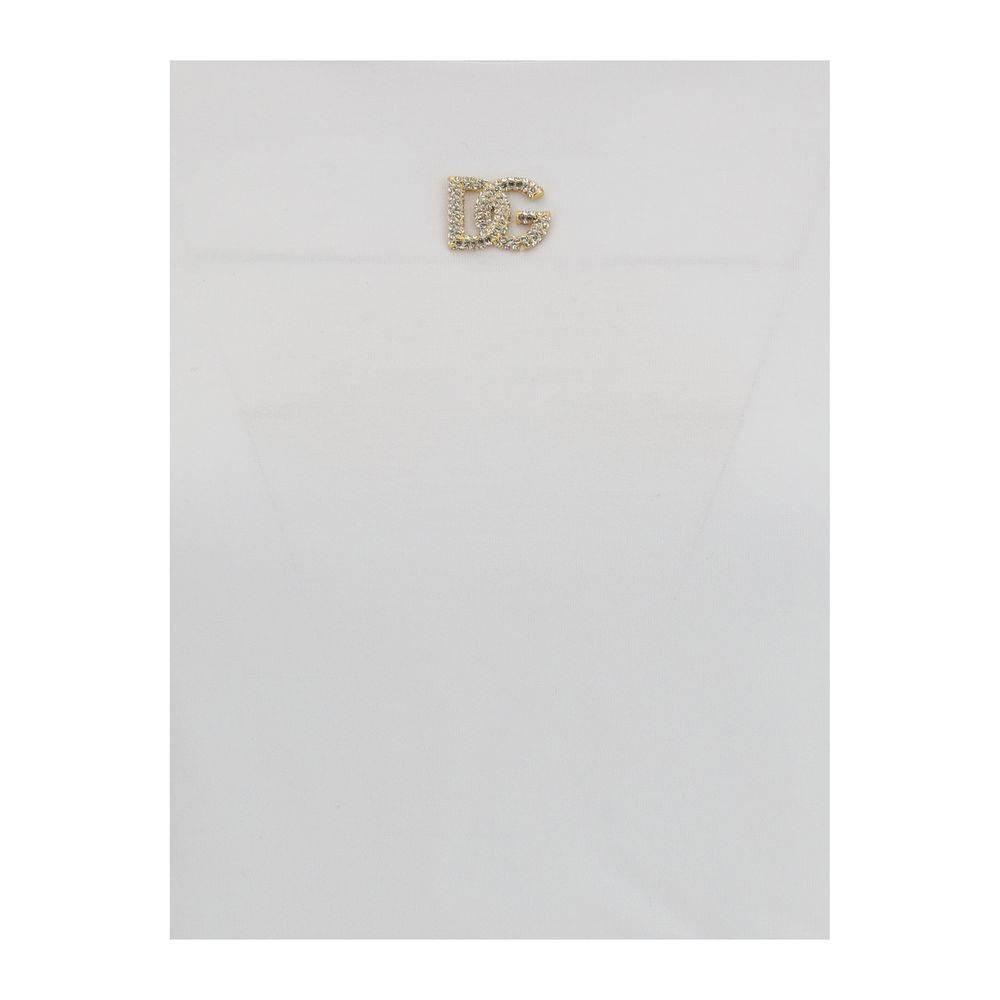 Dolce & Gabbana Logo with strass T-shirt - Hilstor
