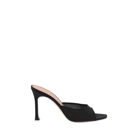 Amina Muaddi Alexa Slipper Sandals - Hilstor
