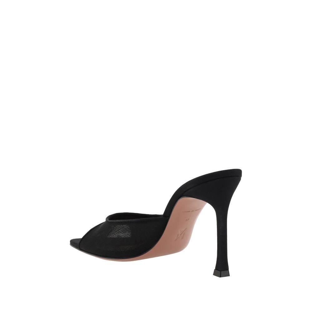 Amina Muaddi Alexa Slipper Sandals - Hilstor