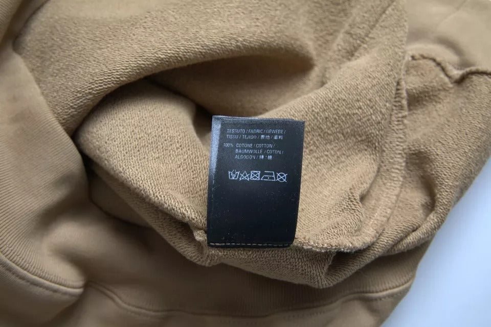 Balenciaga brun bomuld symbolsk Molleton Bouclette hættetrøje