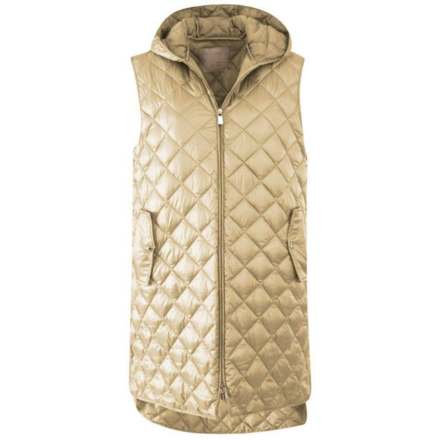 Yes Zee Beige Nylon Vest - Hilstor