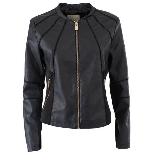 Yes Zee Black Polyethylene Jackets & Coat - Hilstor