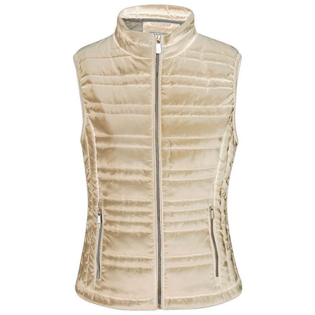 Yes Zee Beige Polyester Vest - Hilstor