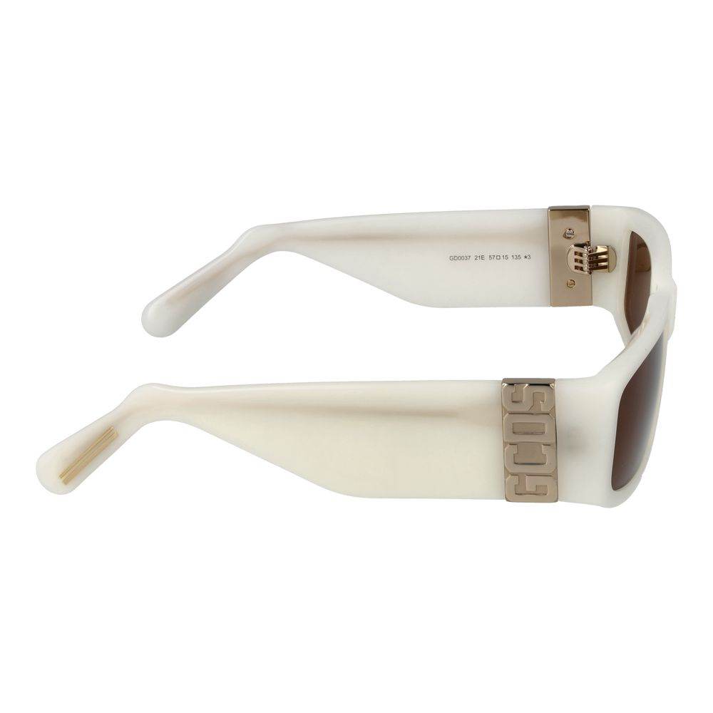 GCDS White Unisex Sunglasses - Hilstor