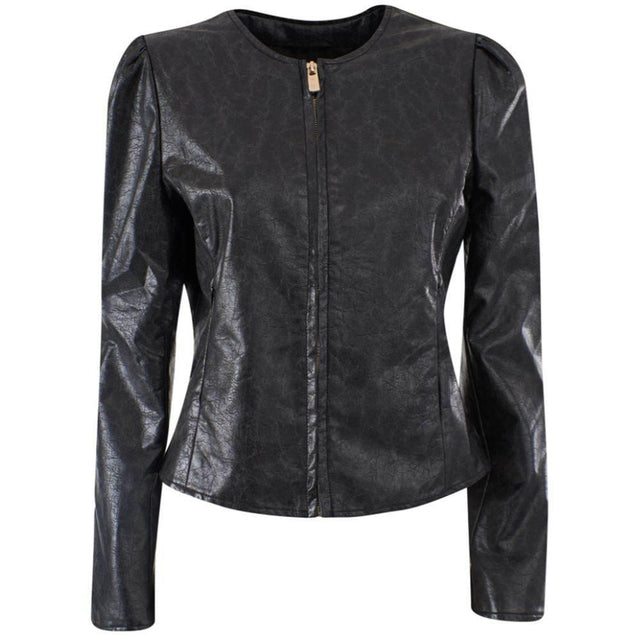 Yes Zee Black Polyethylene Jackets & Coat - Hilstor